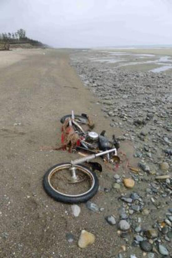 Spunta in Canada l'Harley spazzata via dallo tsunami in Giappone