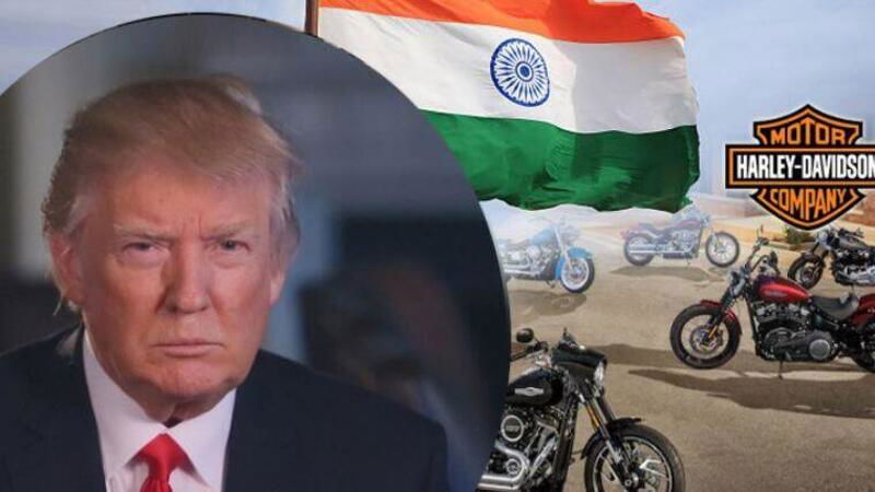 Trump chiede all&#039;India di ridurre i dazi sulle Harley Davidson