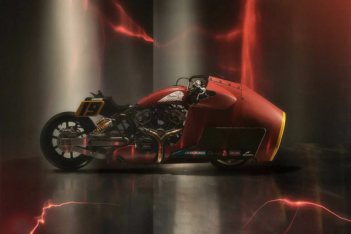 IndianxWorkhorse per le gare di accelerazione. Con Randy Mamola in sella (3)