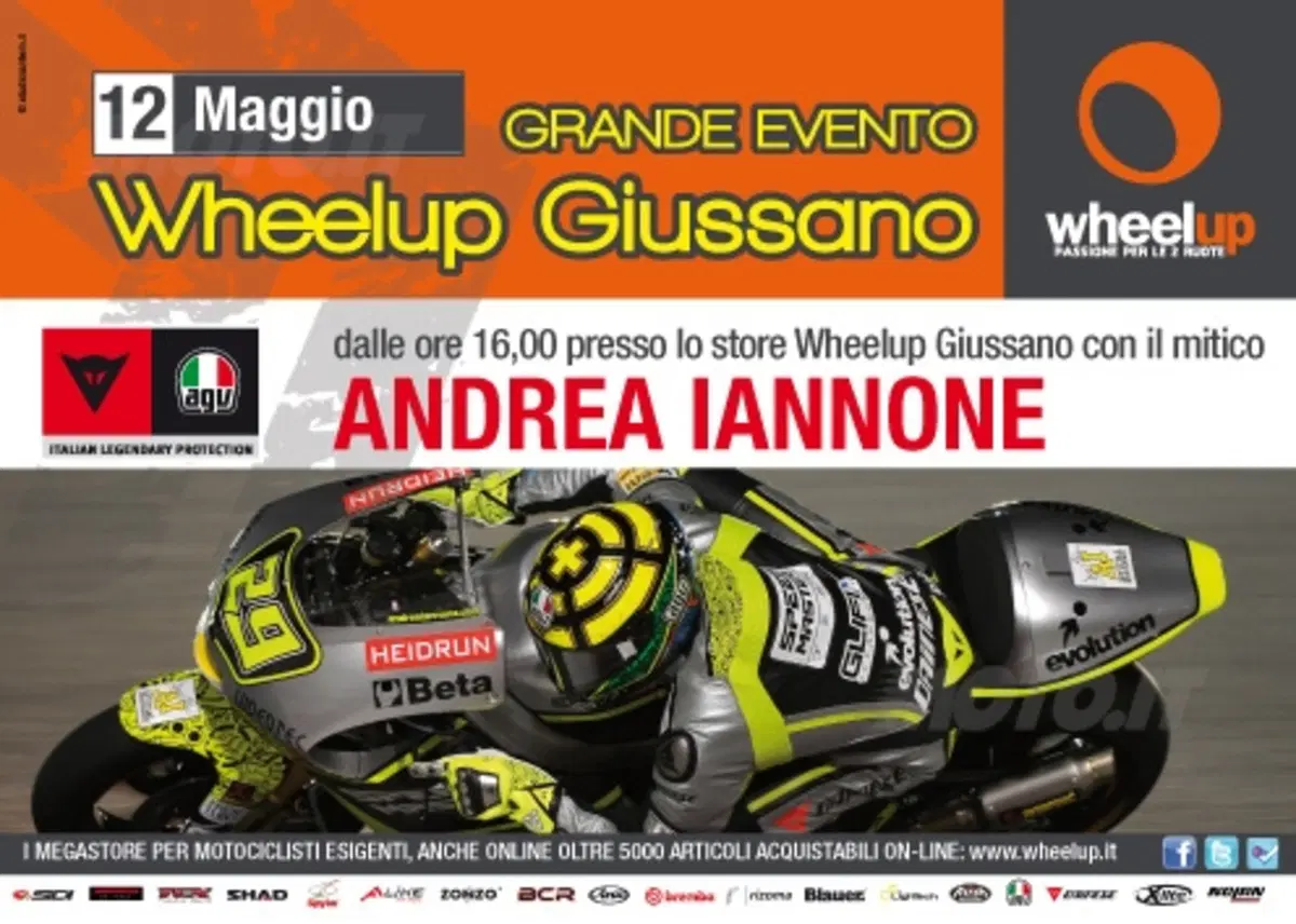 Doppio appuntamento da Wheelup sabato 12 maggio con Pirro e Iannone