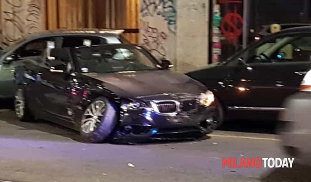 Un incidente con auto del car sharing (fonte: Milanotoday)