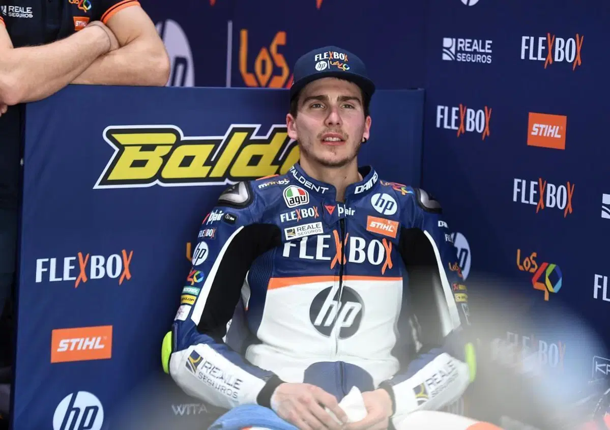 Moto2 in Qatar. Lorenzo Baldassarri: "Con Bastianini ci siamo ostacolati"