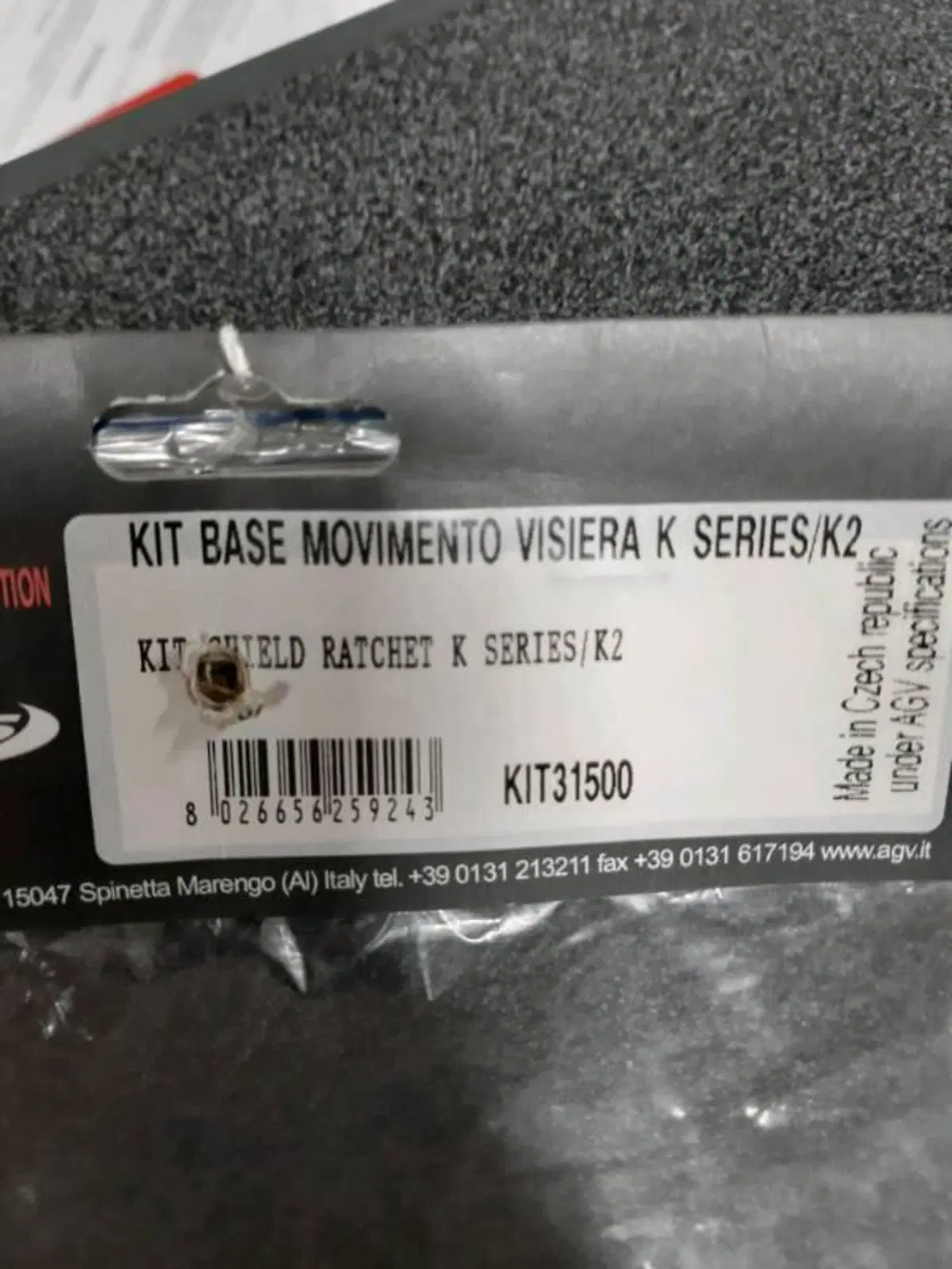Kit base movimento visiera k series/k2 AGV (2)