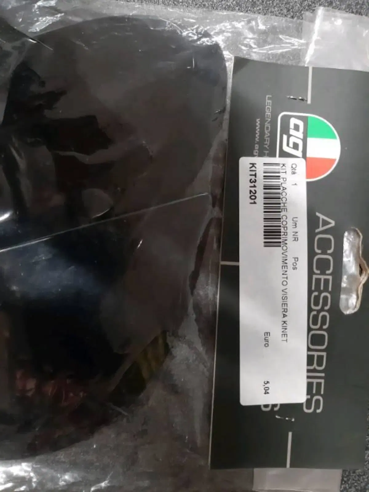 Kit placche copri movimento visiera Kinet AGV