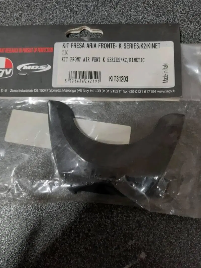 Kit presa aria fronte k series/k2/kinet AGV