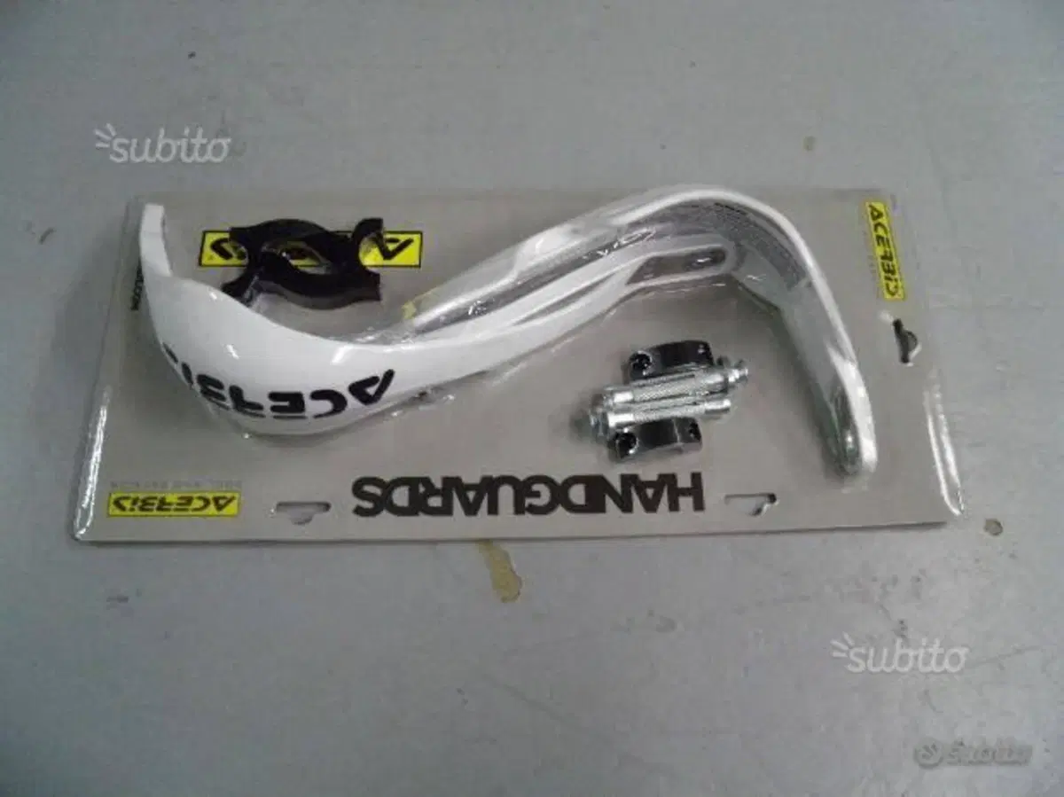COPPIA PARAMANI UNIVERSALI BIANCHI ACERBIS. (2)