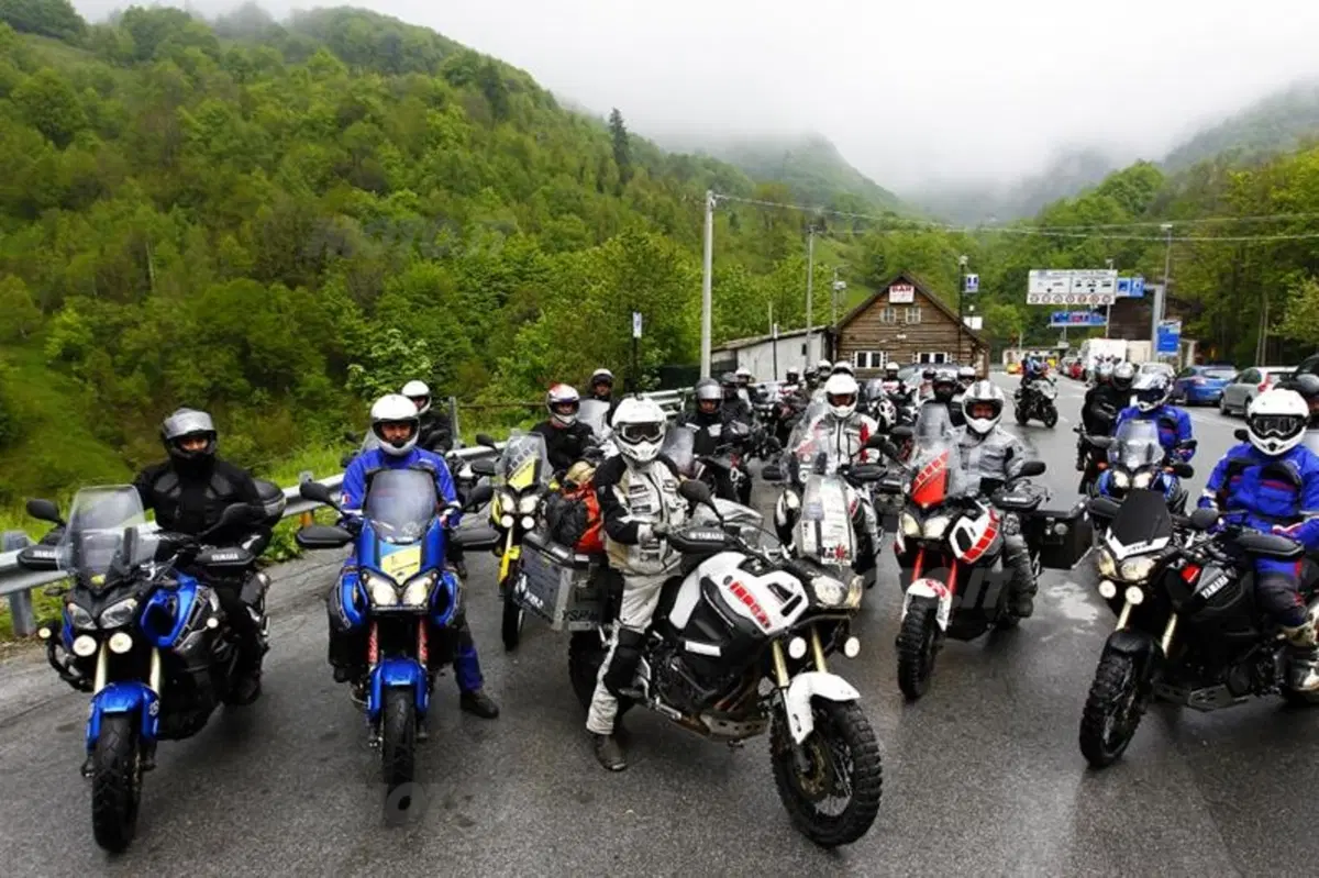 Davide Biga e la sua Yamaha Super Ténéré al rientro dal Giro del Mondo (2)