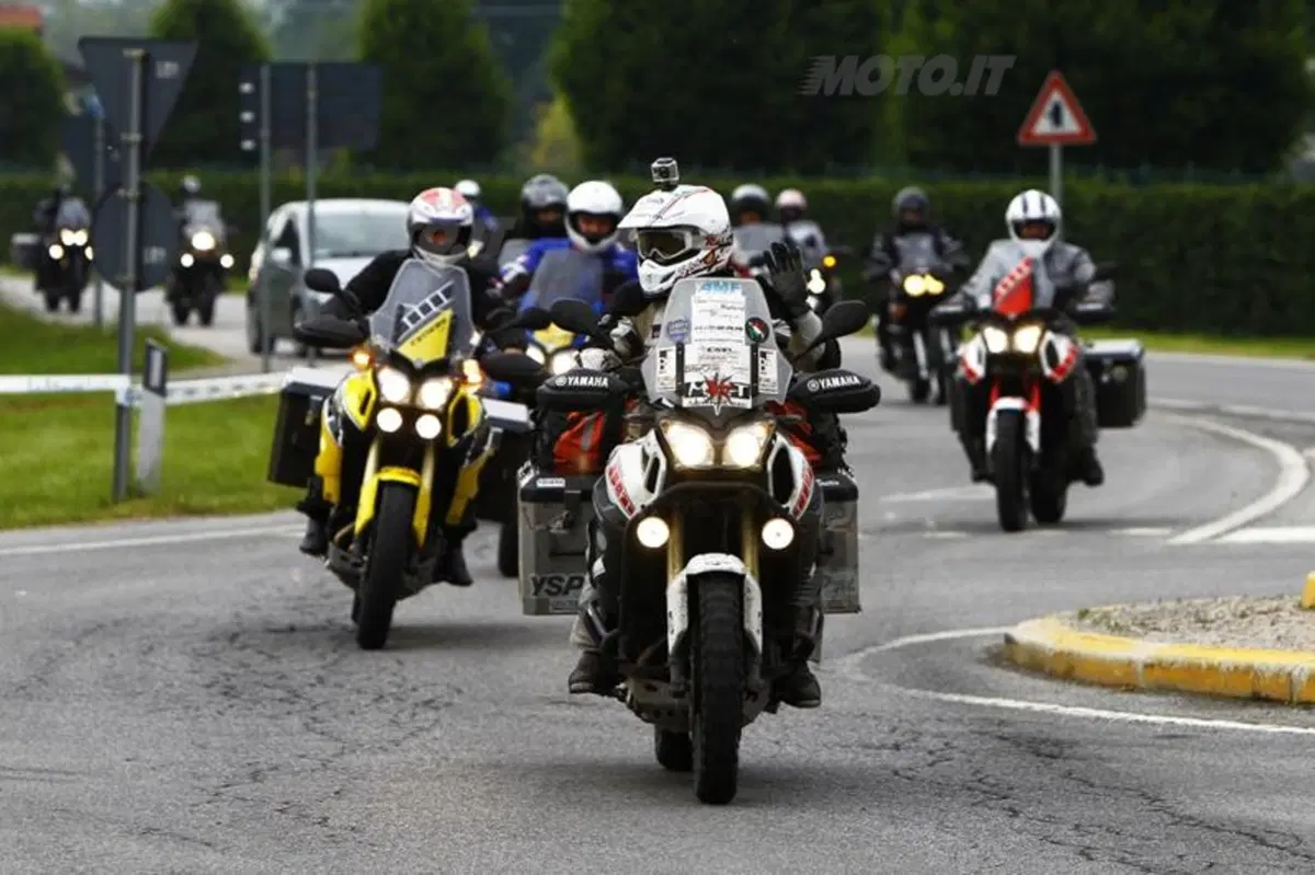 Davide Biga e la sua Yamaha Super Ténéré al rientro dal Giro del Mondo (4)
