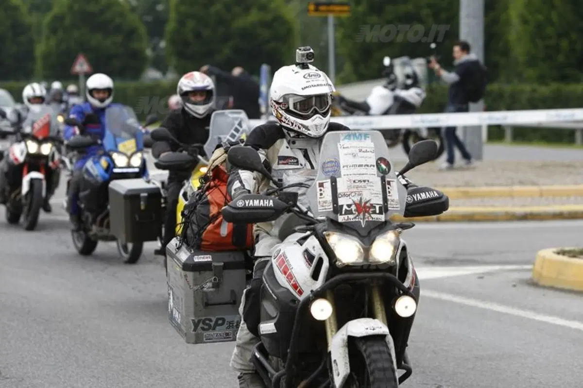 Davide Biga e la sua Yamaha Super Ténéré al rientro dal Giro del Mondo (5)