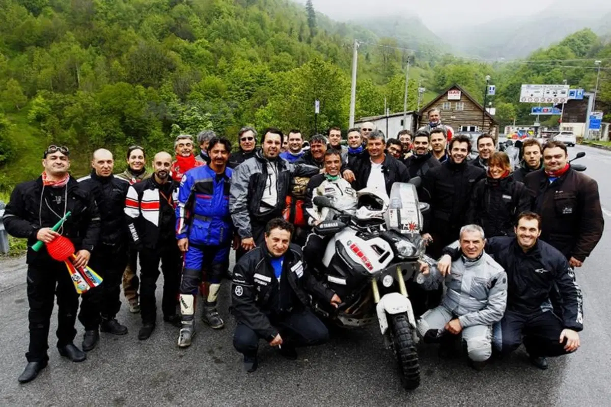 Davide Biga e la sua Yamaha Super Ténéré al rientro dal Giro del Mondo (7)