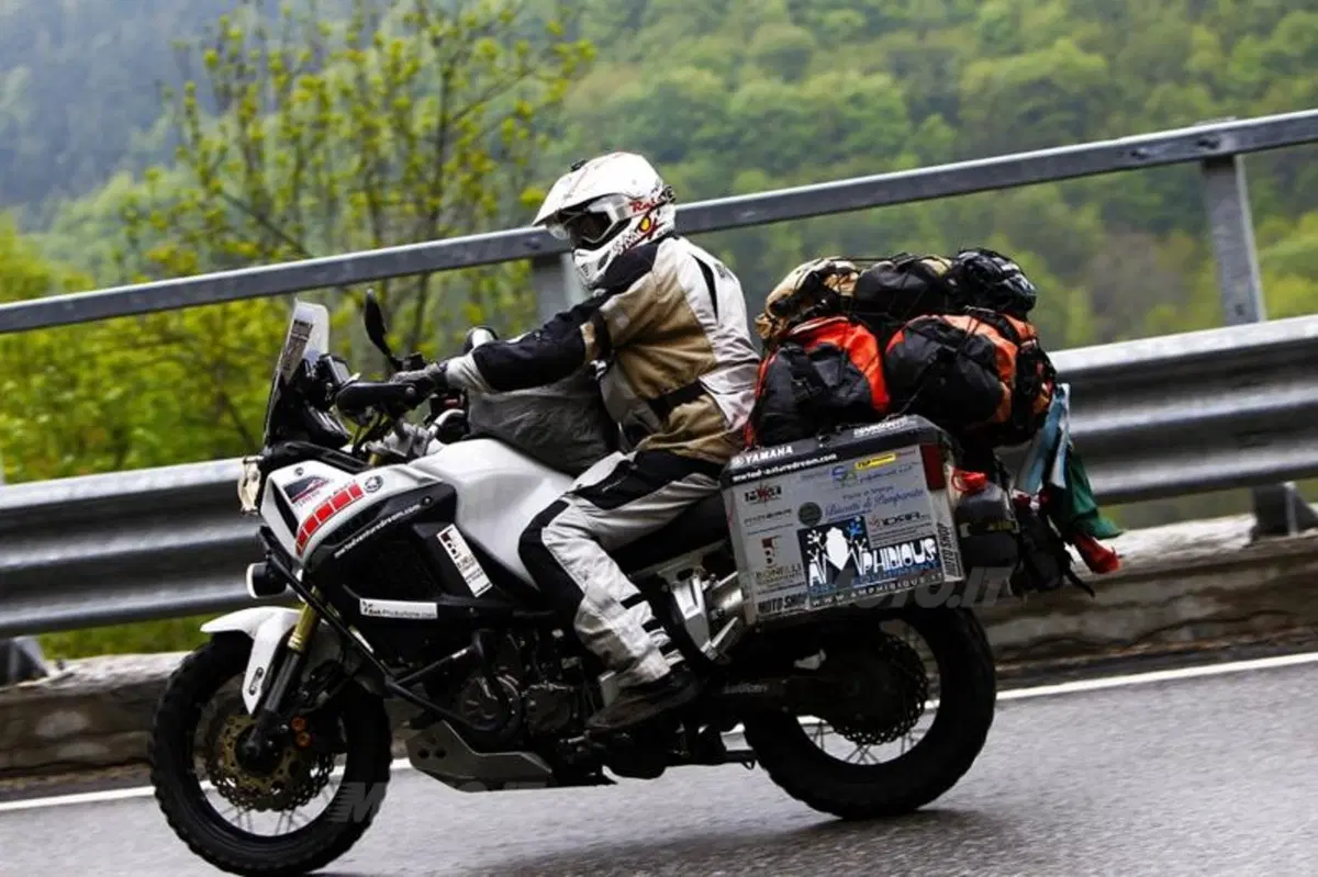 Davide Biga e la sua Yamaha Super Ténéré al rientro dal Giro del Mondo (11)