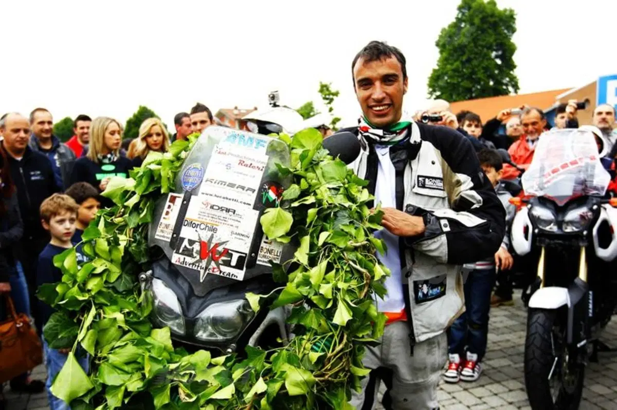 Davide Biga e la sua Yamaha Super Ténéré al rientro dal Giro del Mondo (15)