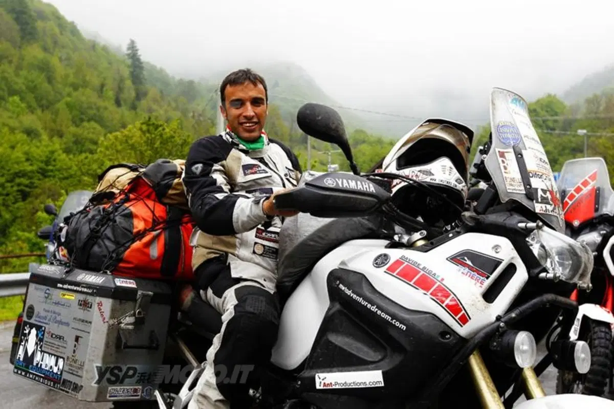 Davide Biga e la sua Yamaha Super Ténéré al rientro dal Giro del Mondo (18)