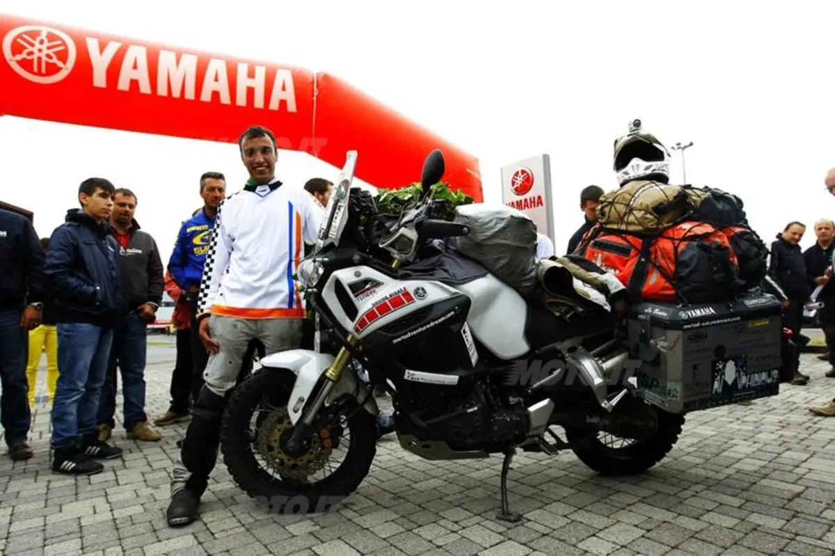 Davide Biga e la sua Yamaha Super Ténéré al rientro dal Giro del Mondo (19)