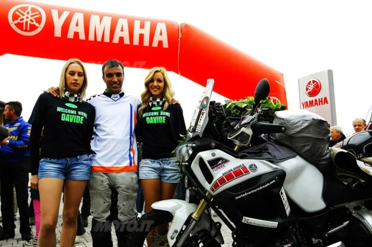 Davide Biga e la sua Yamaha Super Ténéré al rientro dal Giro del Mondo (20)