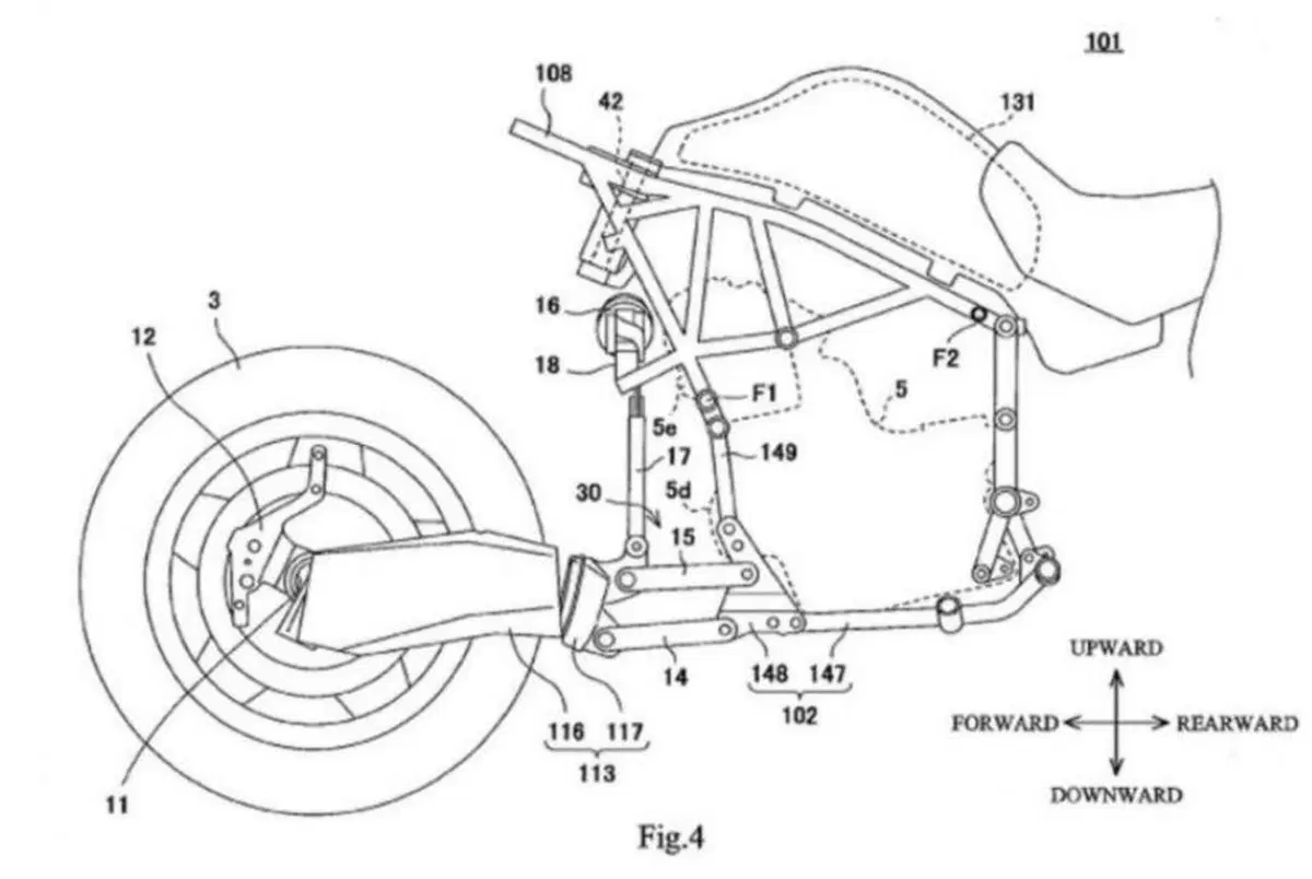 Kawasaki brevetta il mozzo sterzante. Diverso da Bimota