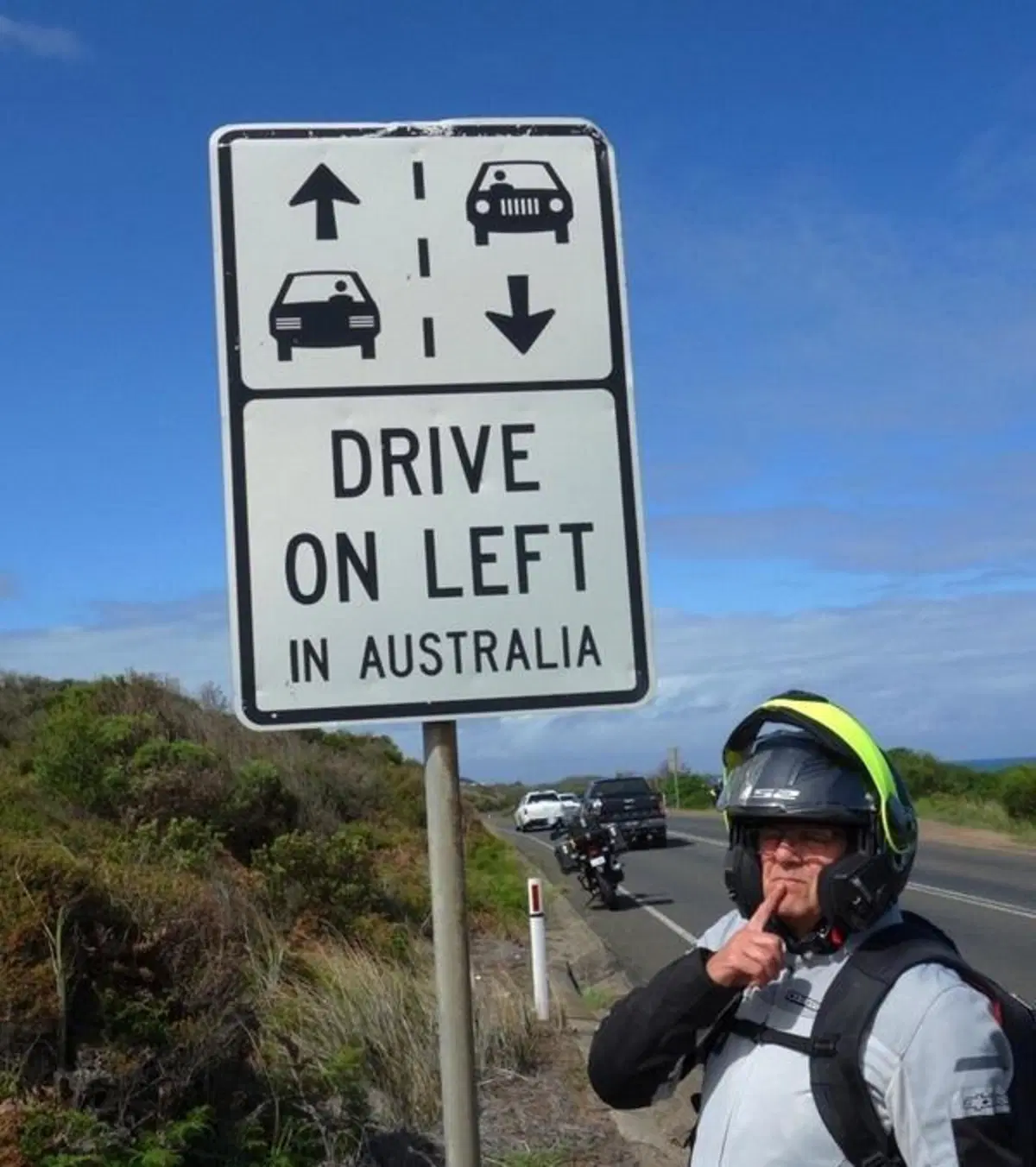 In moto nello stato di Victoria, in Australia