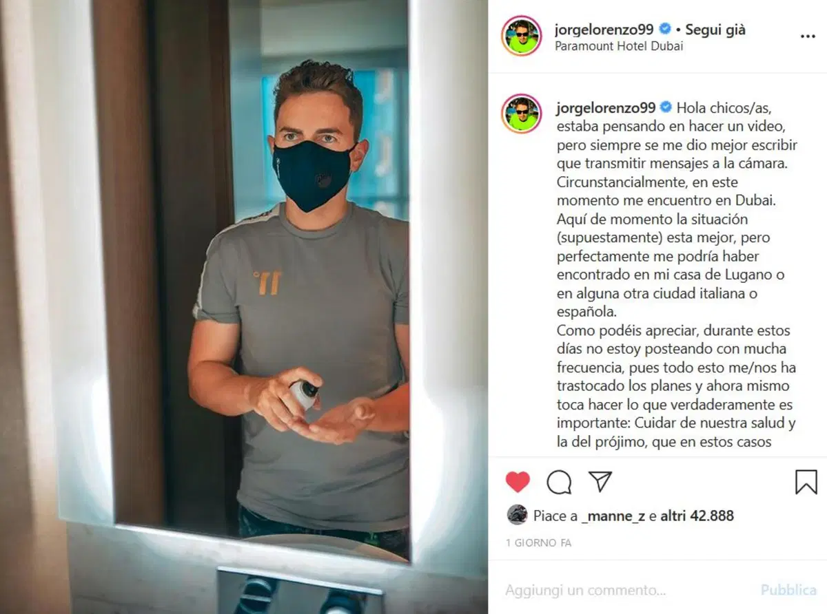 L'appello dei piloti MotoGP e SBK sui social: restate a casa (2)