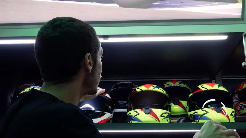 Valentino's secret room. I caschi di Rossi che hanno fatto la storia