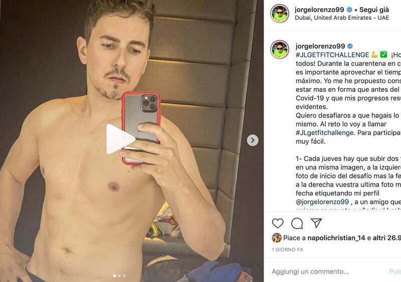 Jorge Lorenzo ai fan: &ldquo;Pi&ugrave; che a guidare, ora penso ai viaggi e alle feste&quot;