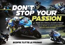 Suzuki: Don't stop your passion, promozioni fino al 30 giugno