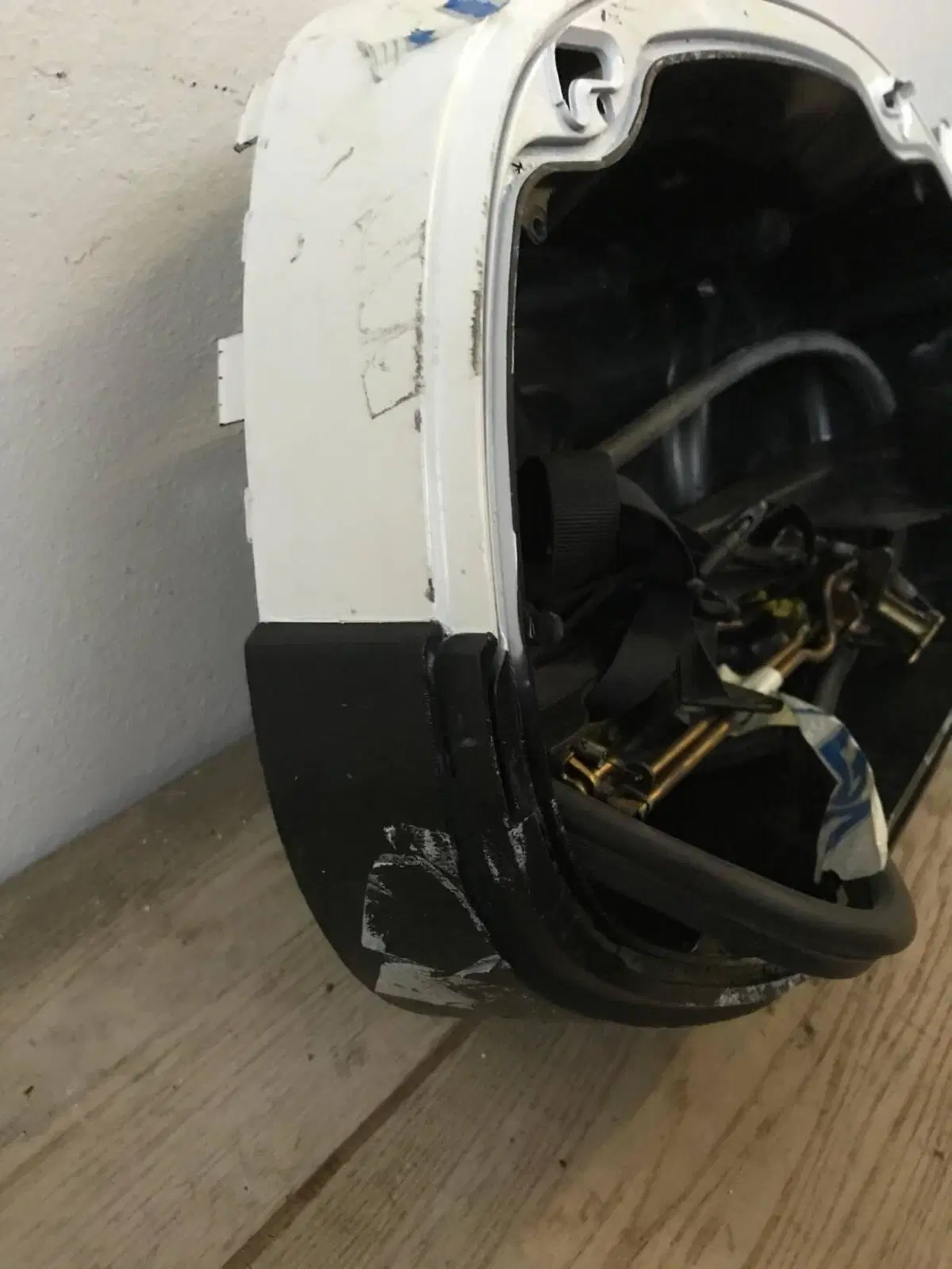 Borsa post dx bianca Honda Deuville 650 2002-2004 (7)