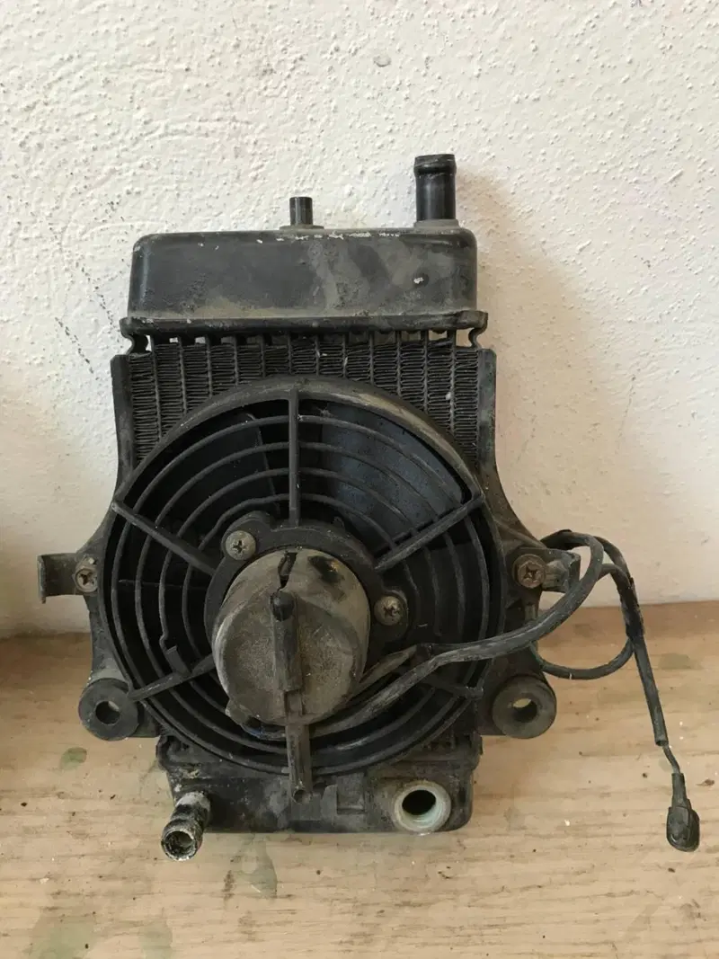 Radiatore nero Honda Dylan con ventola S.L (2)