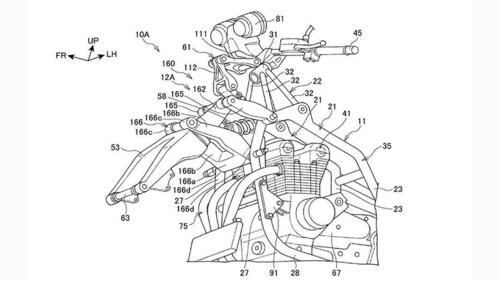 Honda brevetta due sospensioni anteriori in stile Gold Wing (3)