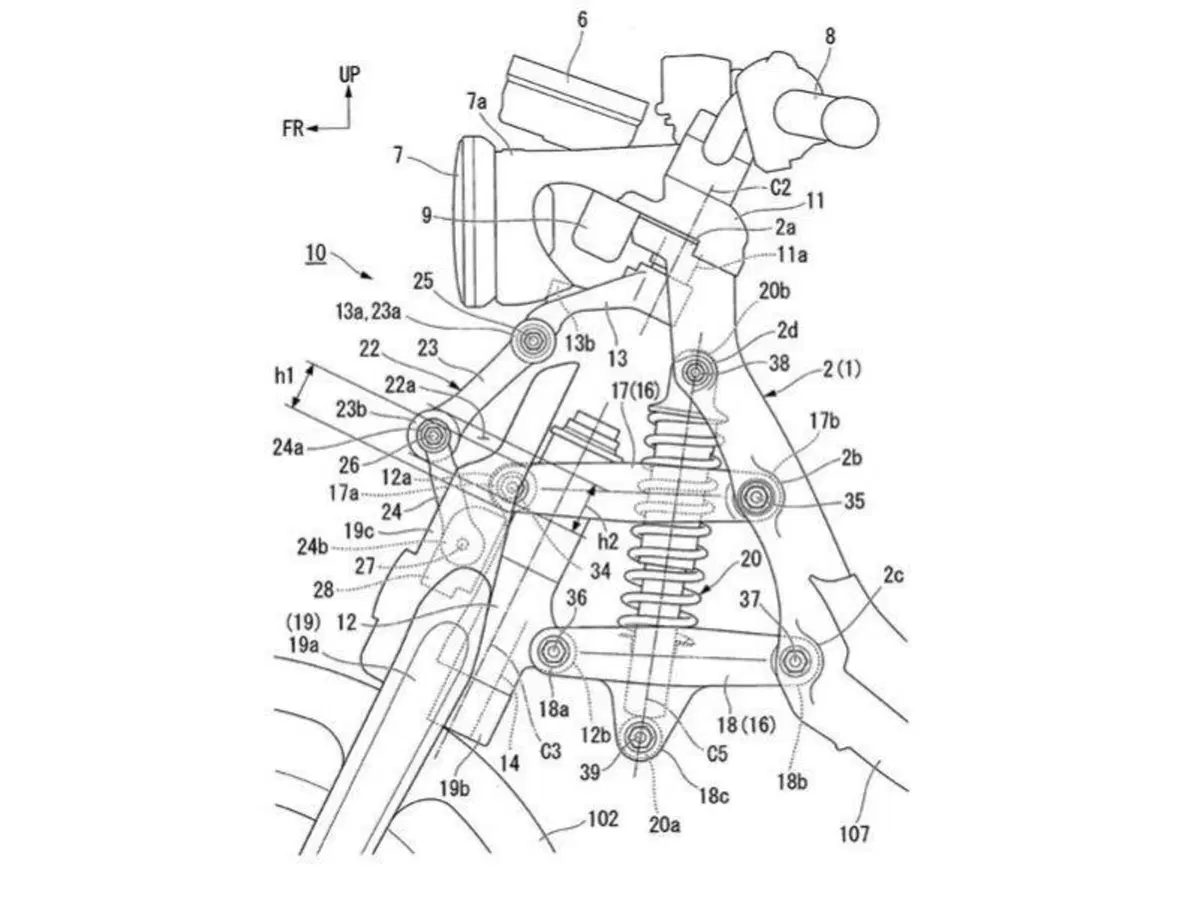 Honda brevetta due sospensioni anteriori in stile Gold Wing (4)