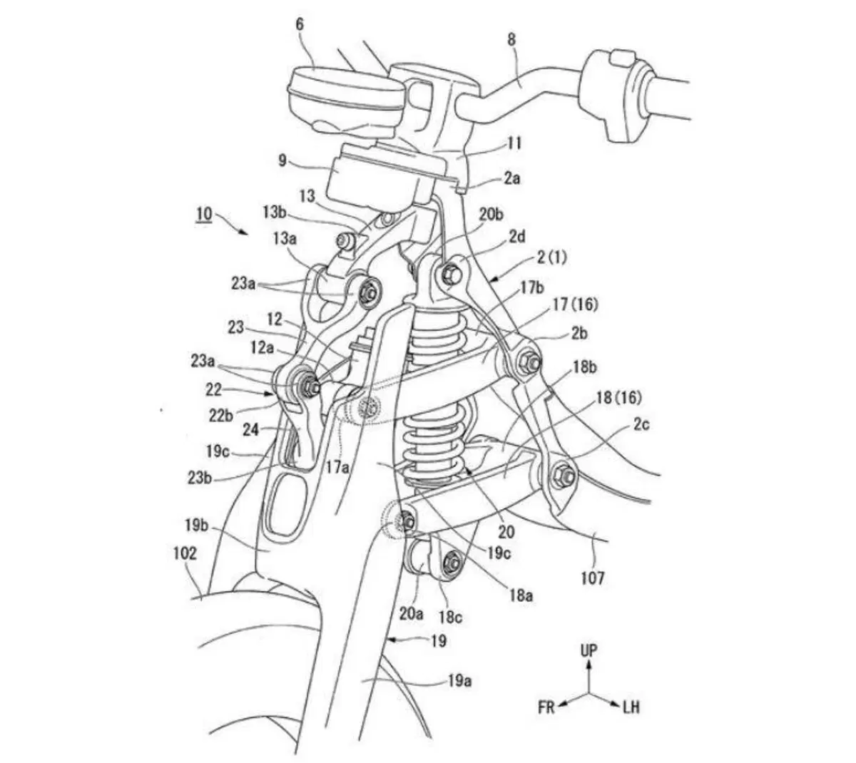 Honda brevetta due sospensioni anteriori in stile Gold Wing (3)