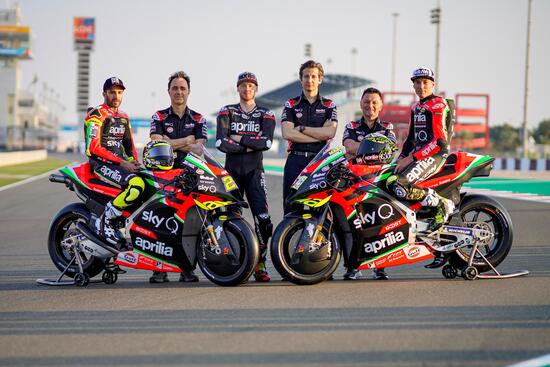 Il team Aprilia Gresini