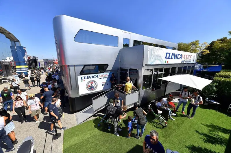 La Clinica Mobile a Misano, in occasione del GP dello scorso anno
