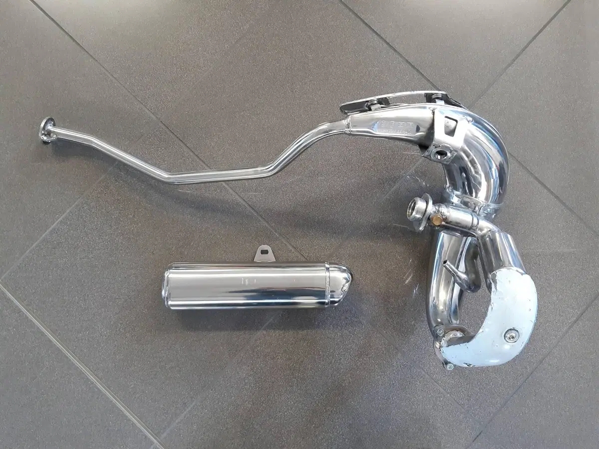KIT SCARICO ACCIAIO LUCIDATO GILERA DERBI APRILIA