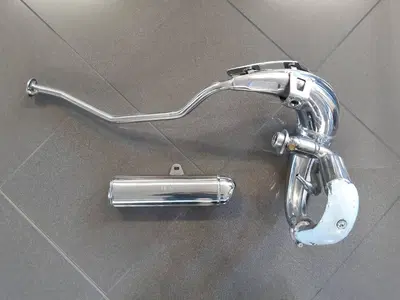 KIT SCARICO ACCIAIO LUCIDATO GILERA DERBI APRILIA