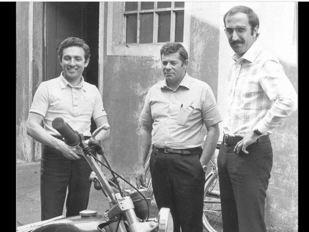 Dossena, Luciano Zen e Piero Laverda con la Chott 250
