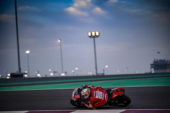 Andrea impegnato nei test in Qatar