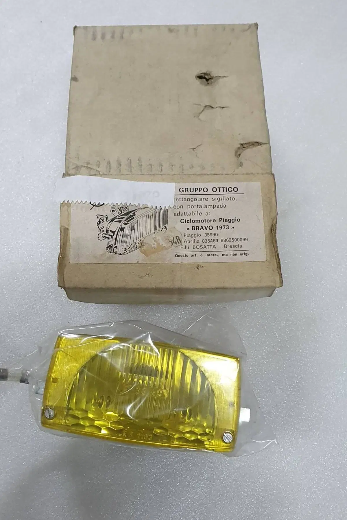 FANALE FARO ANTERIORE PER PIAGGIO BRAVO Sgr