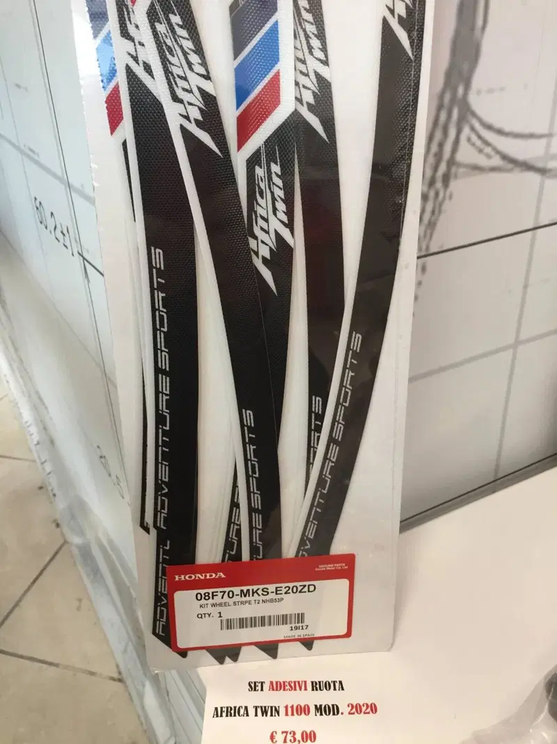 adesivi ruota Africa Twin 1100 Honda
