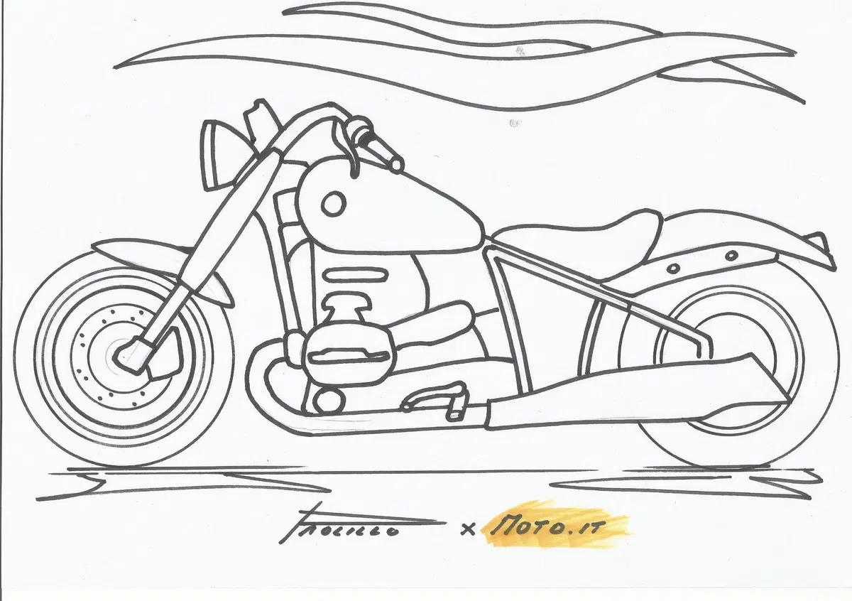 #coloralapassione - Le moto da stampare e colorare: BMW R18