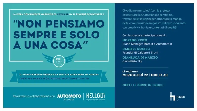 "Non pensiamo sempre e solo ad una cosa": con noi di AutoMoto Network per capire il mondo della comunicazione da un punto di vista maschile