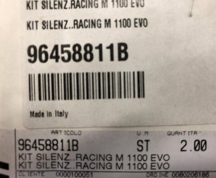 Kit silenziatori Racing Monster 1100 evo Ducati (4)