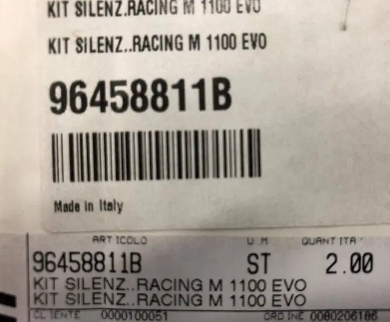 Kit silenziatori Racing Monster 1100 evo Ducati (4)