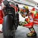 Test Barcellona. Valentino: Il forcellone in alluminio innesca troppo chattering