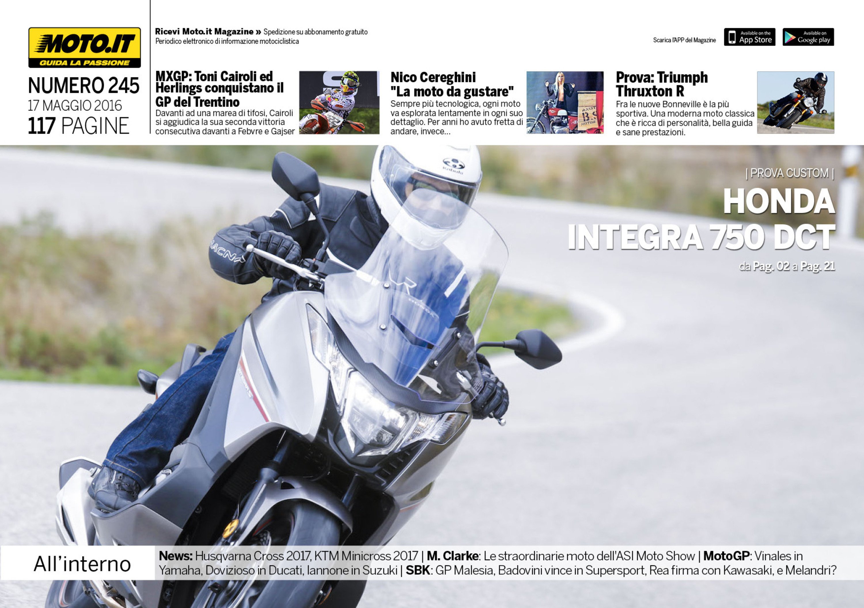 Magazine n&deg;245, scarica e leggi il meglio di Moto.it 
