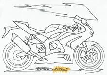 #coloralapassione - Le moto da stampare e colorare: Honda CBR