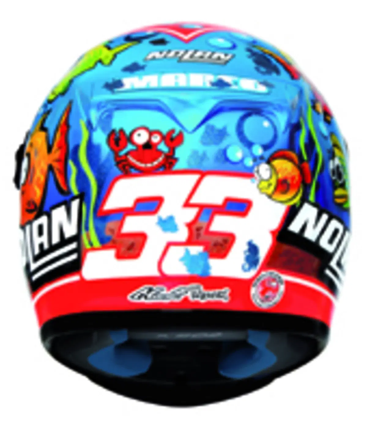 Casco speciale per Melandri a Misano. Andr&agrave; all'asta per il terremoto