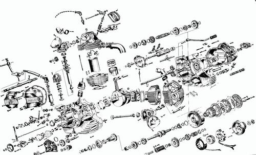 Le prime maxi moto giapponesi e italiane erano monoalbero   (7)