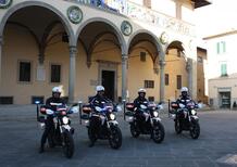 La Polizia Municipale di Pistoia in pattuglia sulle moto elettriche