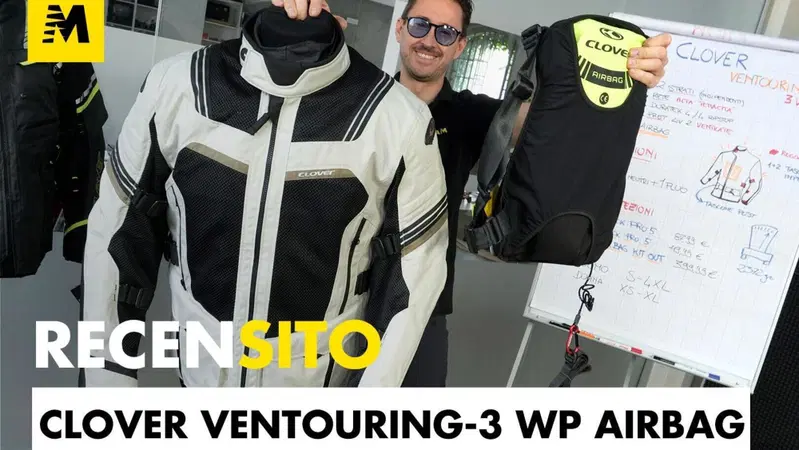 Clover Ventouring 3 WP Airbag [English sub.]. Giacca due strati super ventilata