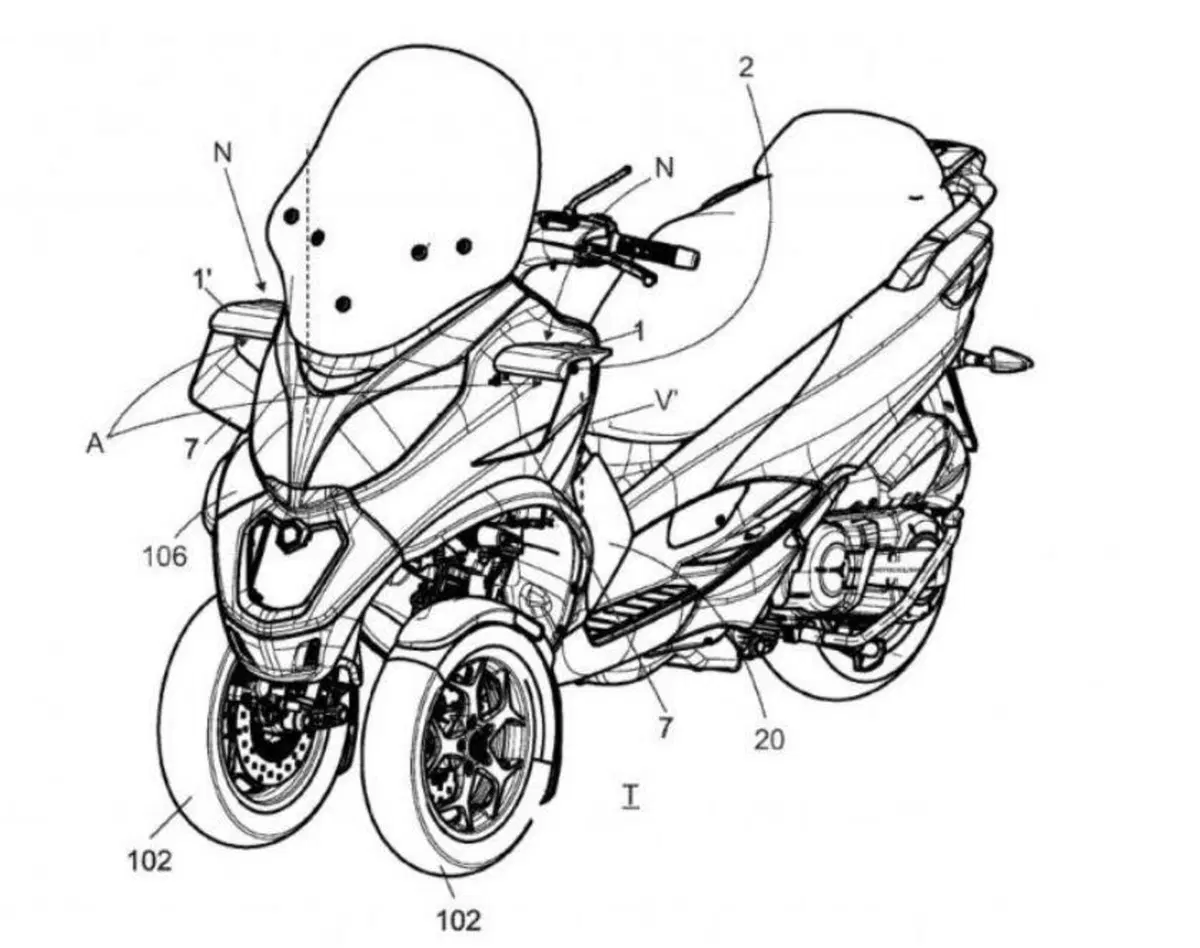 Piaggio brevetta le ali mobili. Per Aprilia? (8)
